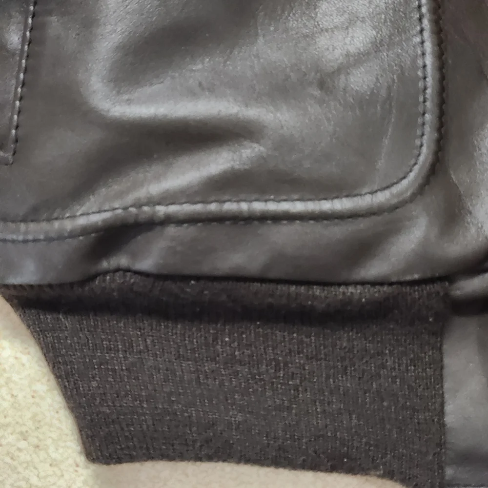 VTG Late ’70s Schott I.S. 674.M.S Heavyweight Leather Flight Jacket  Size 44 - Picture 11 of 16